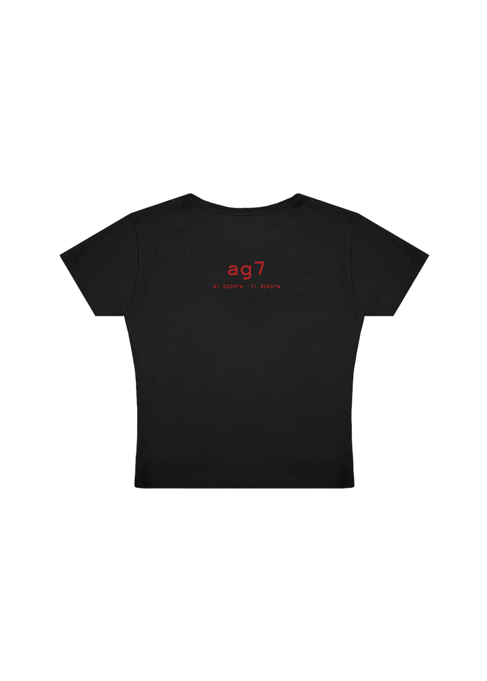 Ariana Grande - ag7 cropped black t-shirt