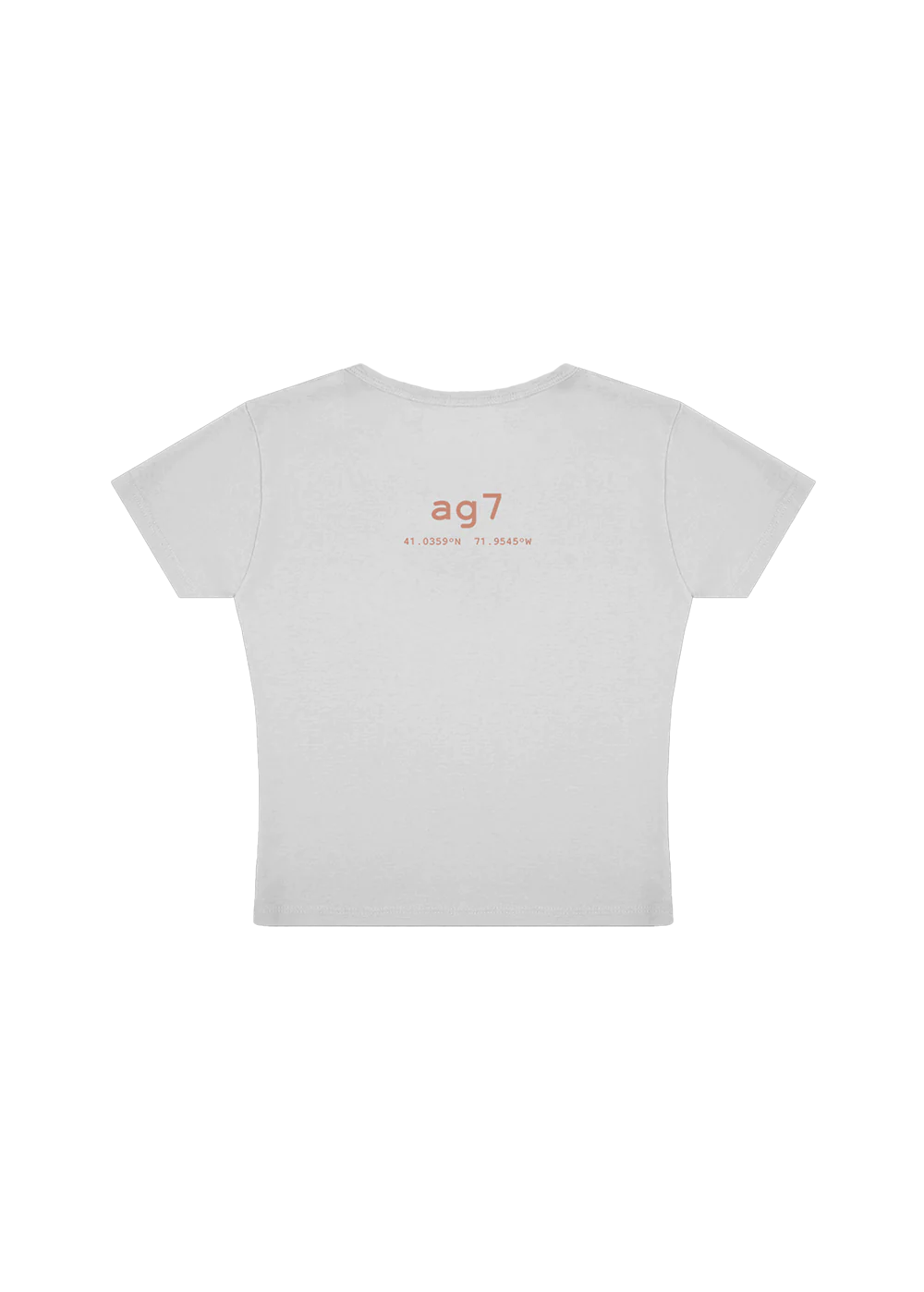 Ariana Grande - ag7 cropped white t-shirt