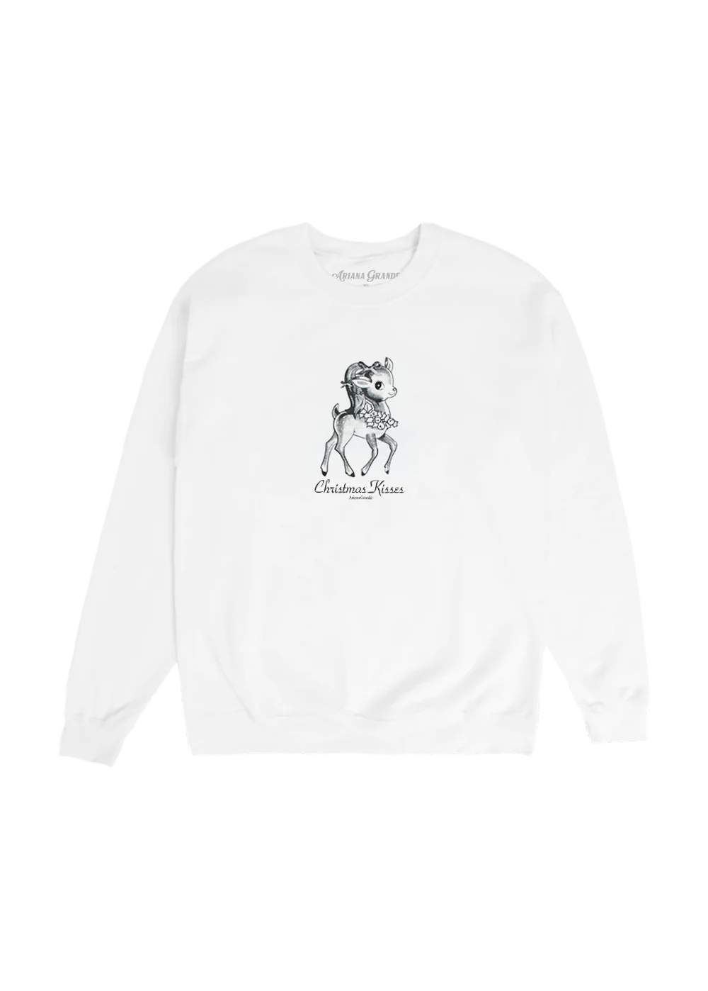 Ariana Grande - christmas kisses reindeer crewneck
