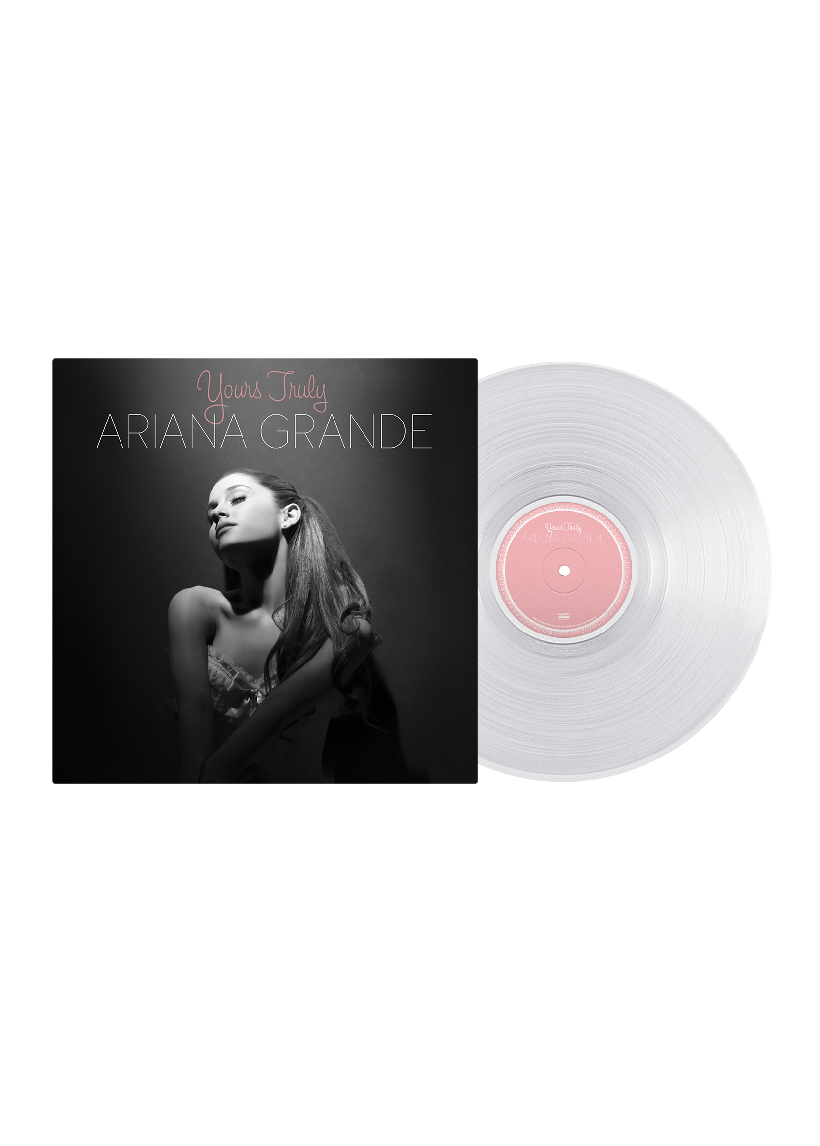 Ariana Grande - yours truly lp (clear & white swirl)