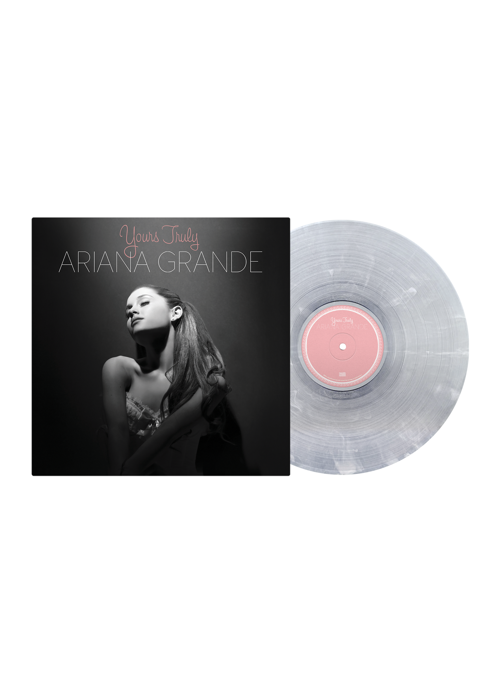 Ariana Grande - yours truly lp (clear & white swirl)
