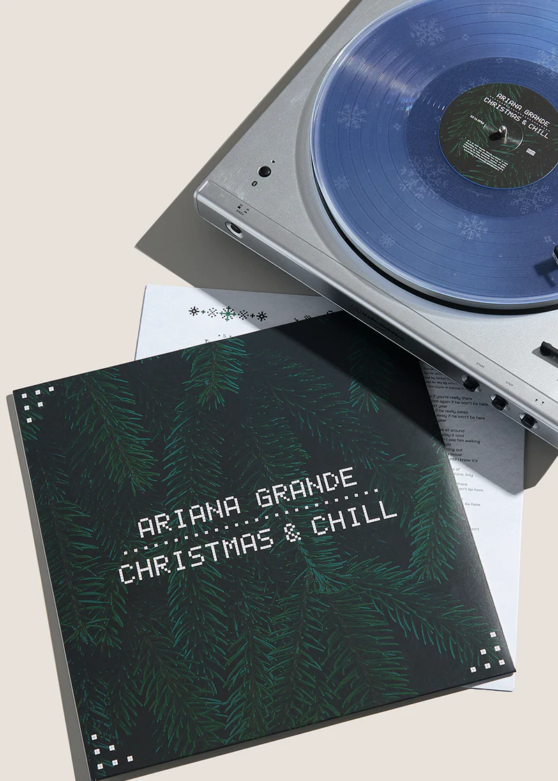 Ariana Grande - christmas & chill 10th anniversary edition lp (clear w/ snowflake etching)