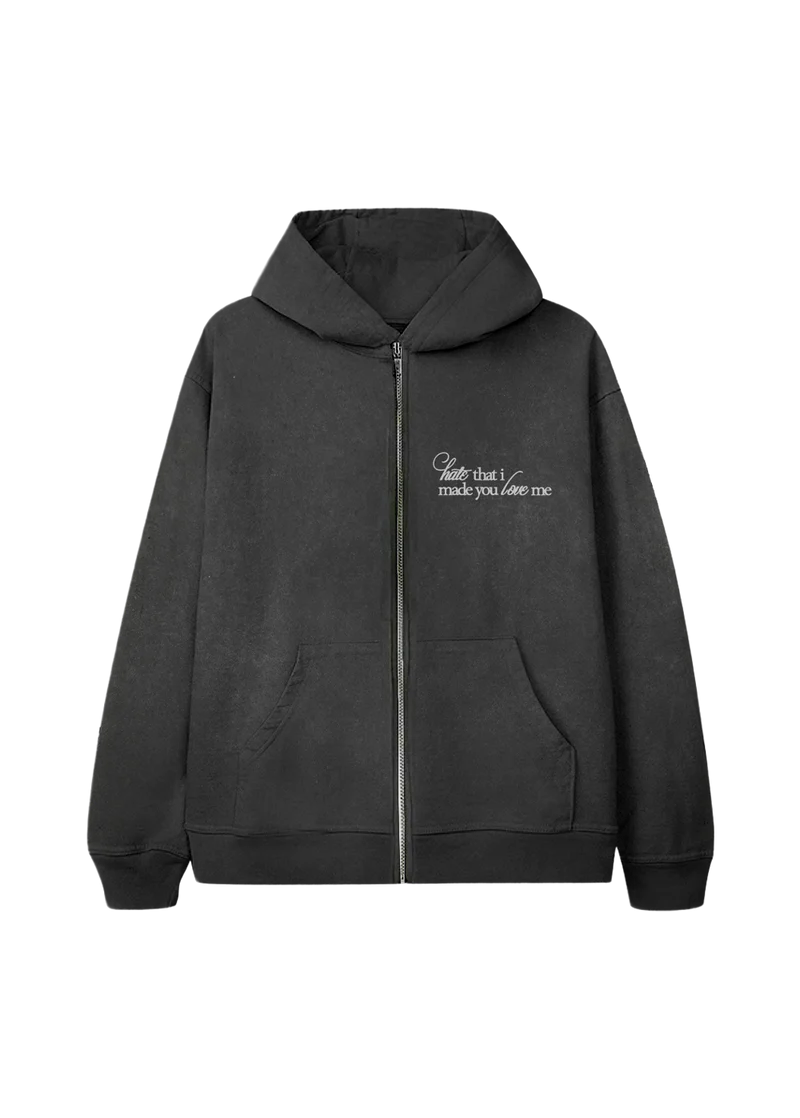 Ariana Grande - hate that i made you love me flower zip hoodie