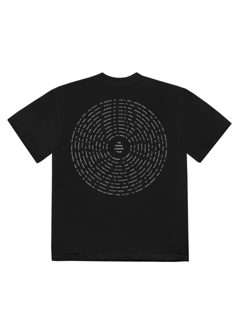 Ariana Grande - Eternal Sunshine Tour Swirl T-Shirt (Black)
