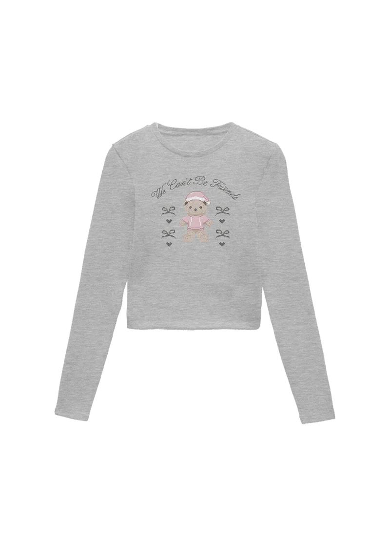 Ariana Grande - holiday teddy baby longsleeve t-shirt